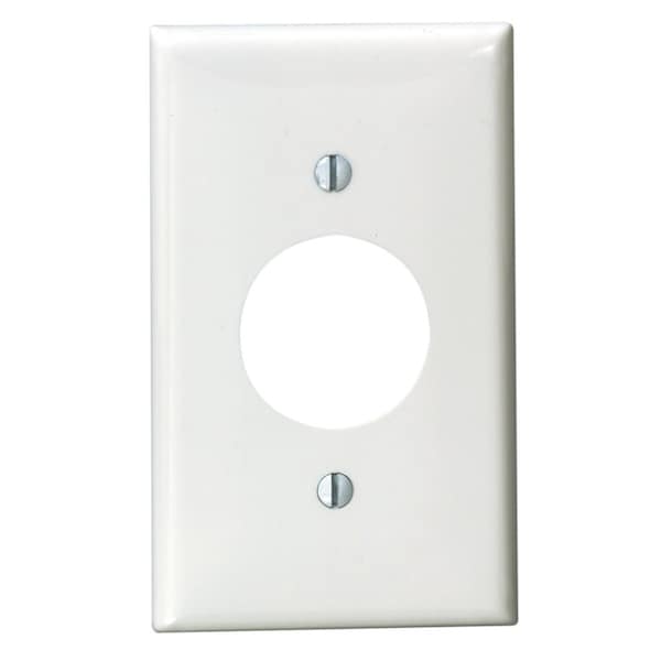 Leviton Wallplt Nylon 1G Rnd Wht 8070400W Zoro